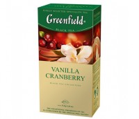 Чай черный Greenfield Vanilla Cranberry 25*1,5г