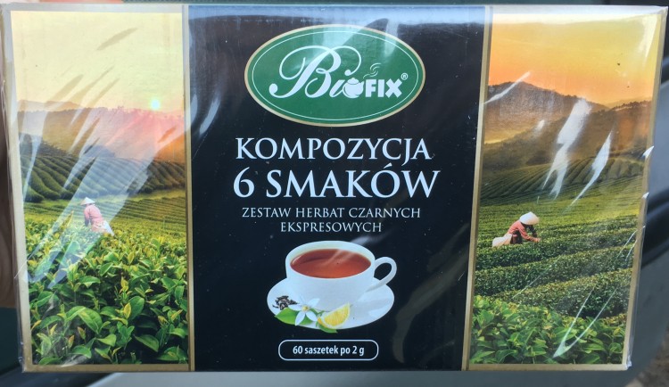 Чай черный Biofix 6 вкусов 60*2 г  