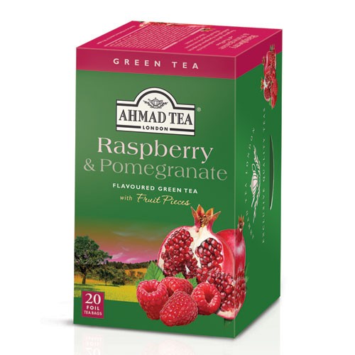Чай зеленый Ahmad Raspberry & Pomegranate 20*2г