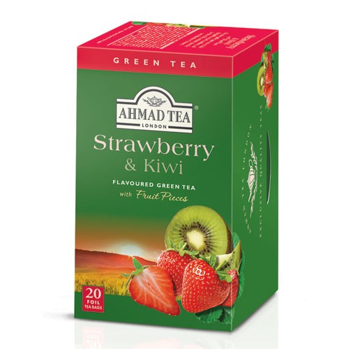 Чай зеленый Ahmad Strawberry & Kiwi 20*2г 