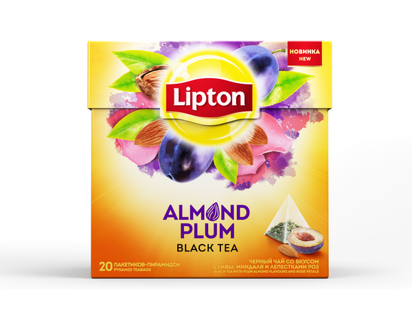  Чай черный Lipton ALMOND PLUM 20*1,8г