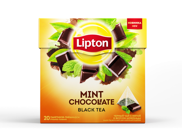  Чай черный Lipton MINT CHOCOLATE 20*1,8г