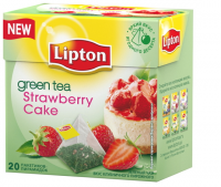 Чай зеленый Lipton STRAWBERRY CAKE 20*2г