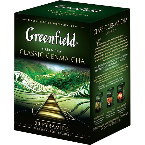 Чай зеленый Greenfield Classic Genmaicha 20*2г 