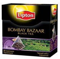 Чай черный Lipton BOMBAY BAZAAR  20*1,8г 