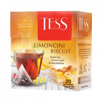 Чай черный TESS LIMONCINI BISCUIT 20*1,8г